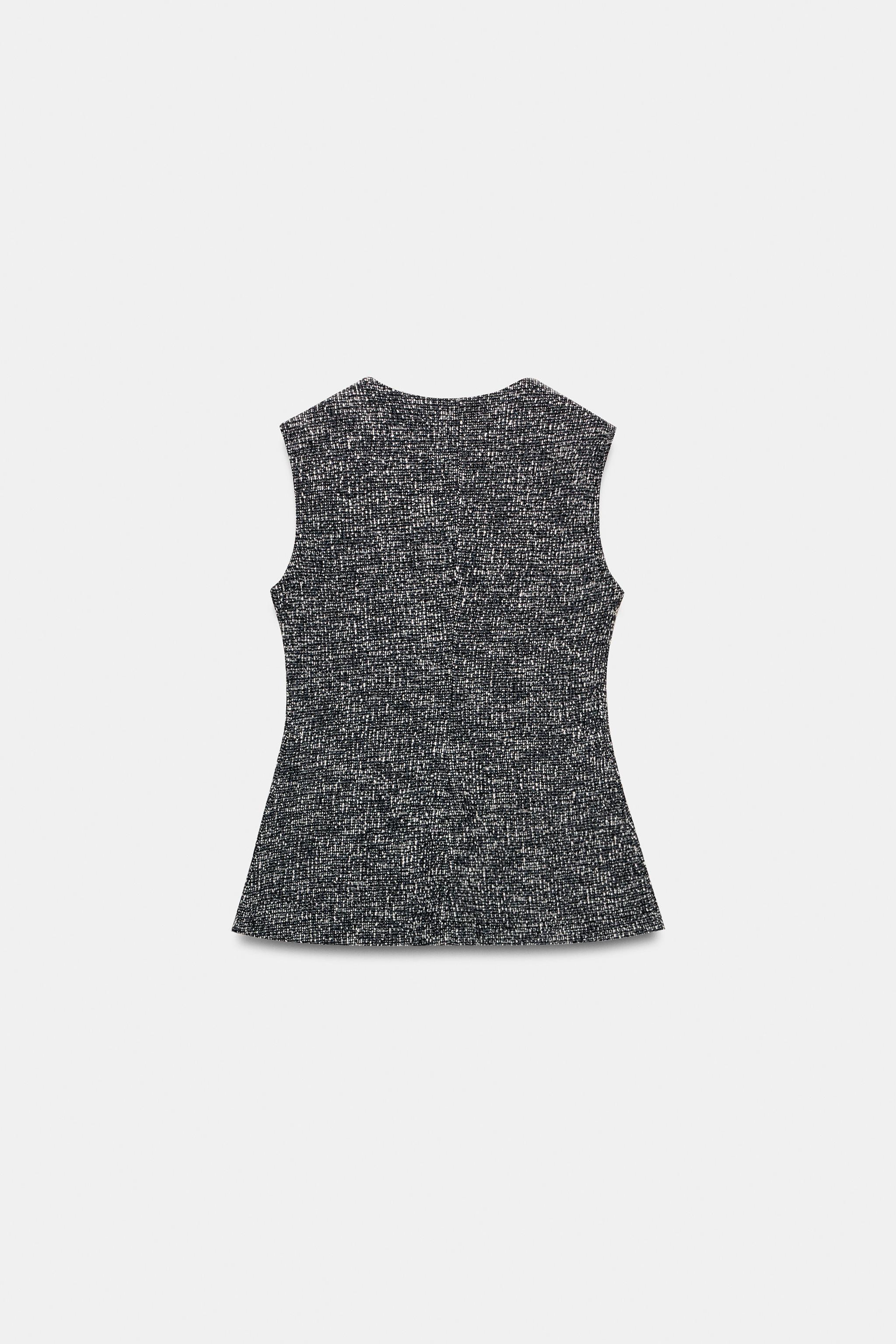 TOP GILET BOUTONS STRUCTURÉ